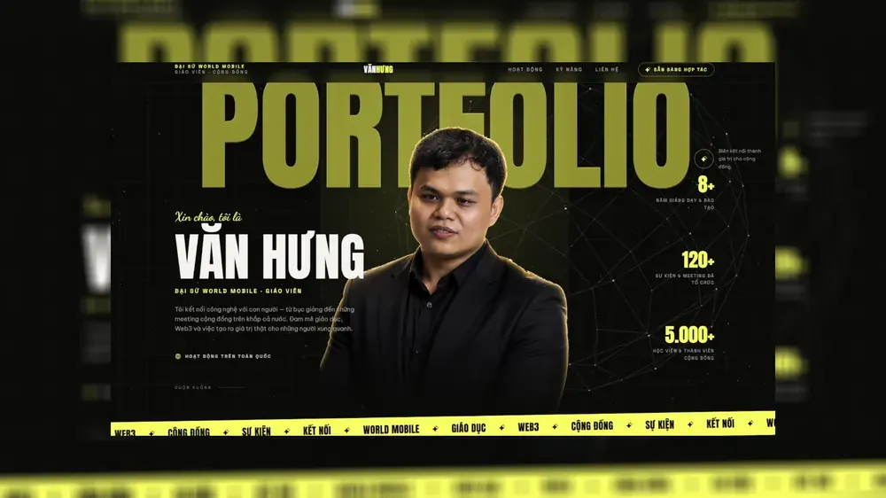 Portfolio website — Web3 Community Portfolio, designed by BBO TECH